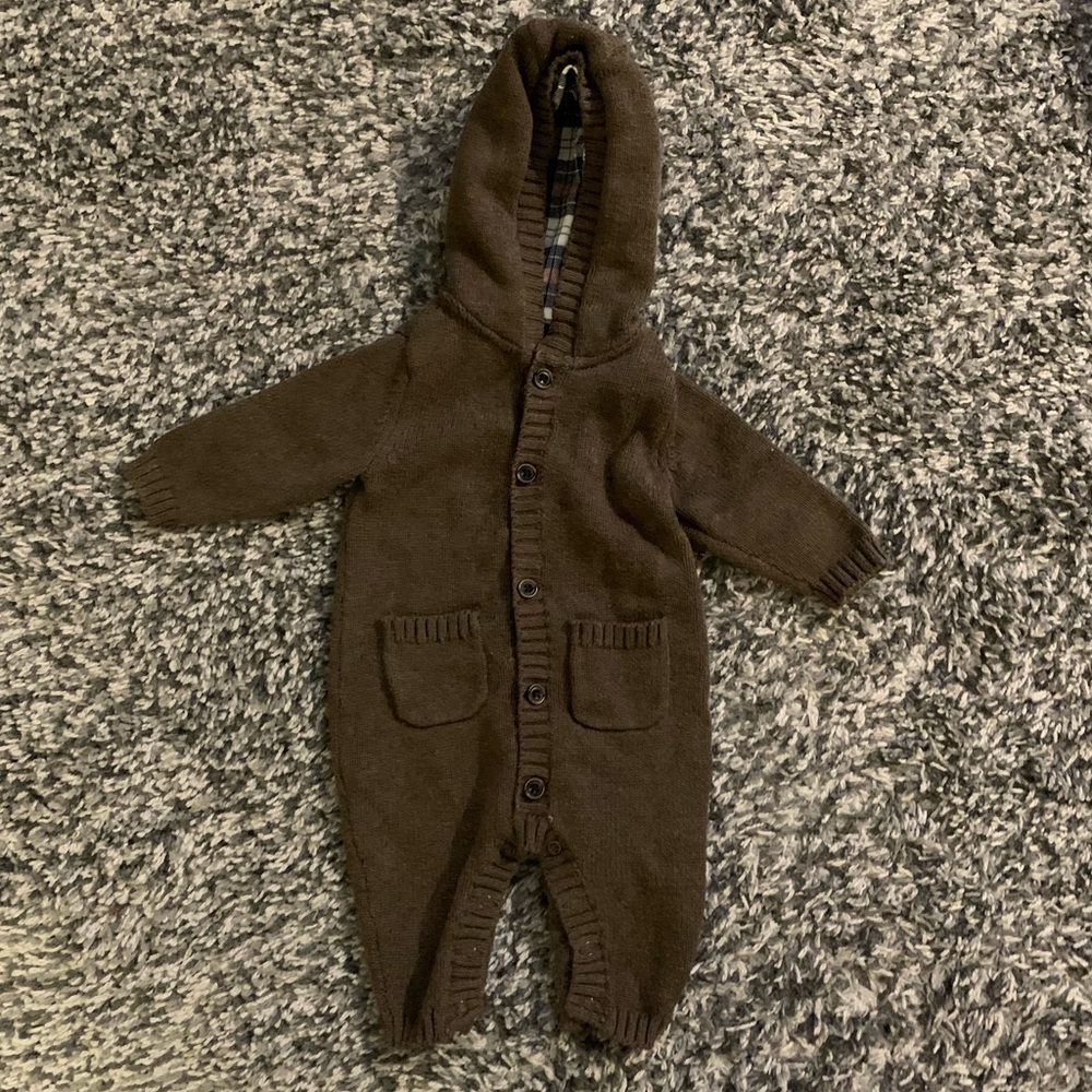 3 months brown sweater carters one piece